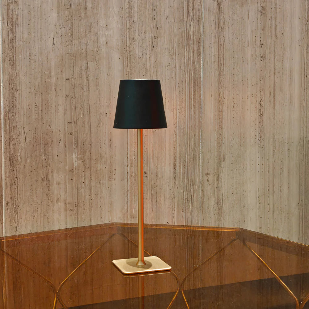 LED Tischlampe dimmbar Metall Akku modern