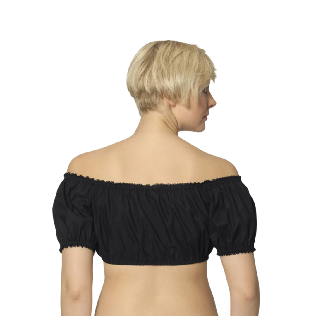 Damen Oktoberfest Dirndl Bluse | Kurz Schulterfrei