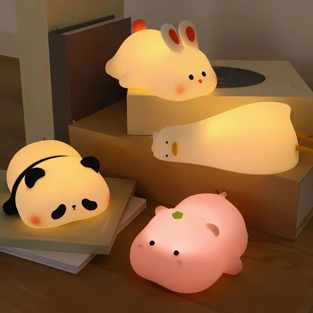 LED Nachtlicht Silikon Tier Kinderlampe