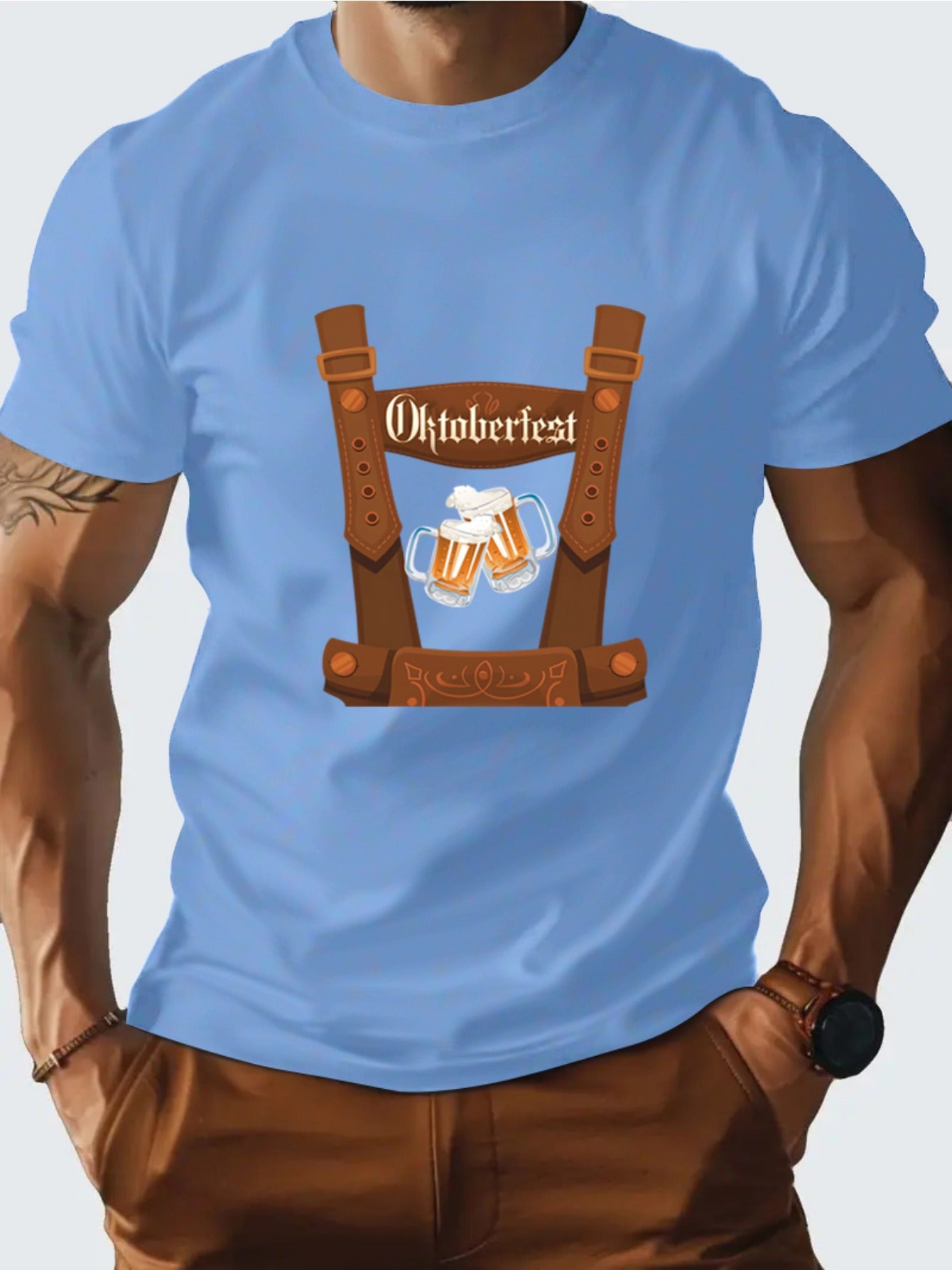 Herren Oktoberfest T-Shirt mit Bier Print | 2025 Outfit