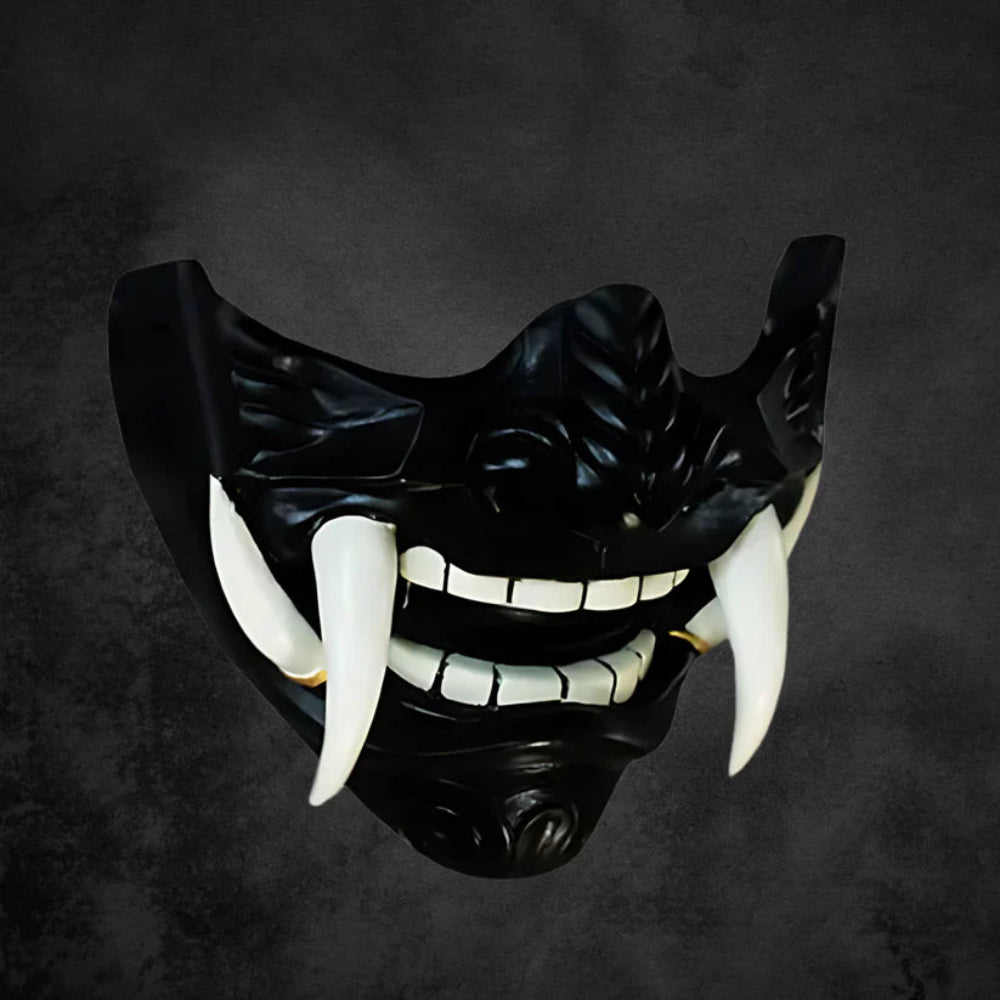 Japanische Halbmaske Oni Latex Samurai