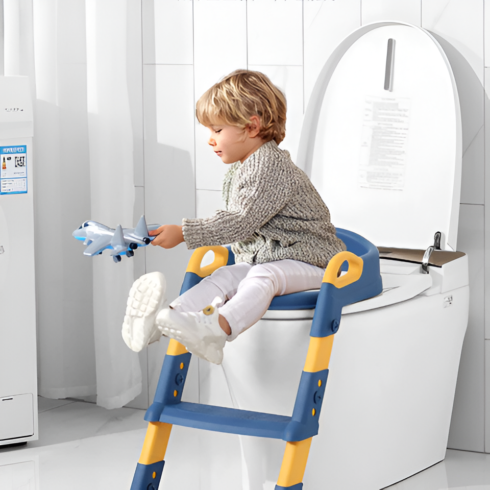 Kinder Toilettensitz mit Leiter Kunststoff