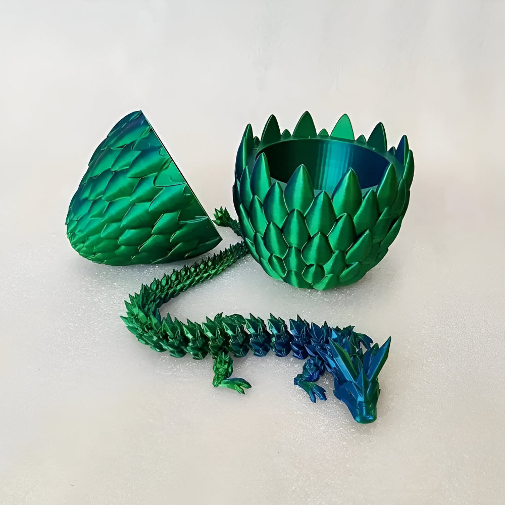 Deko Figur Kristall Drache mit Ei