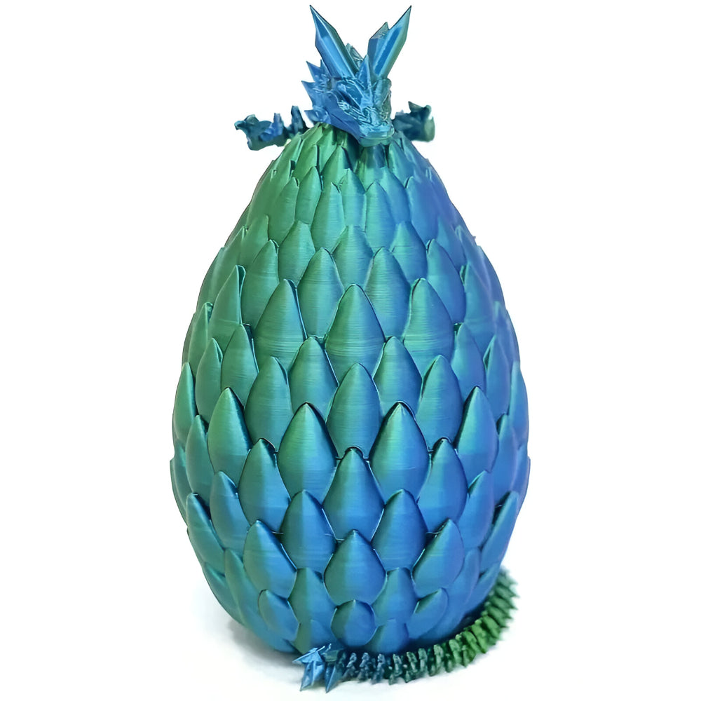 Deko Figur Kristall Drache mit Ei