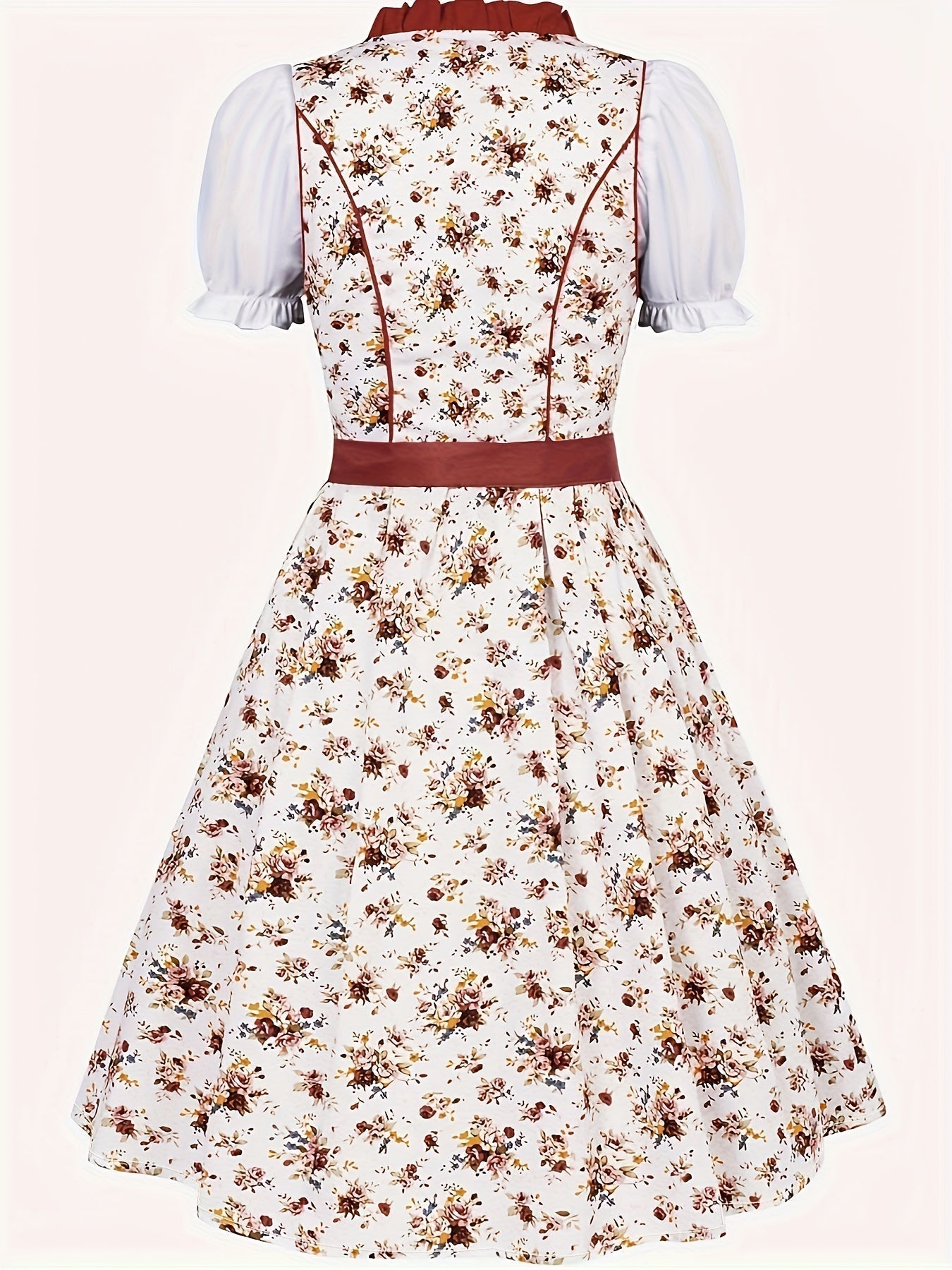 Damen Oktoberfest Bedrucktes Dirndl Kleid | Mini