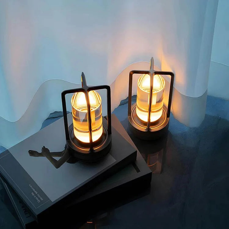 LED Tischlampe Glas Kristall Modern Metall