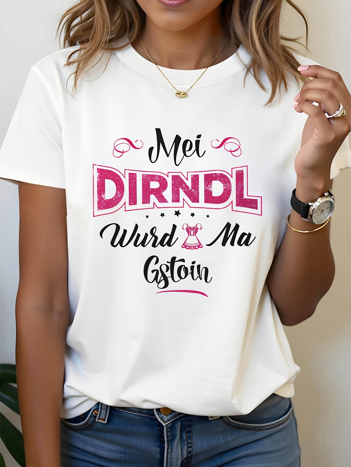 Damen Oktoberfest T-Shirt | Kurzarm Rundhals 2025