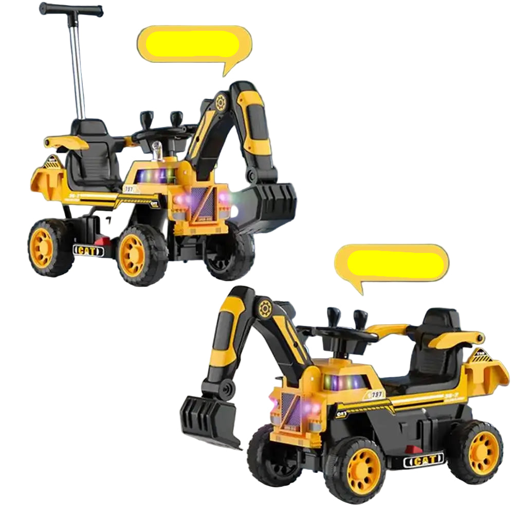Kinder Elektrobagger Spielzeug 6V Sitzbagger mit Schaufel Licht