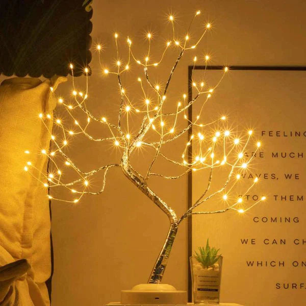 LED Baum Tischlampe warmweiß dimmbar Dekoleuchte
