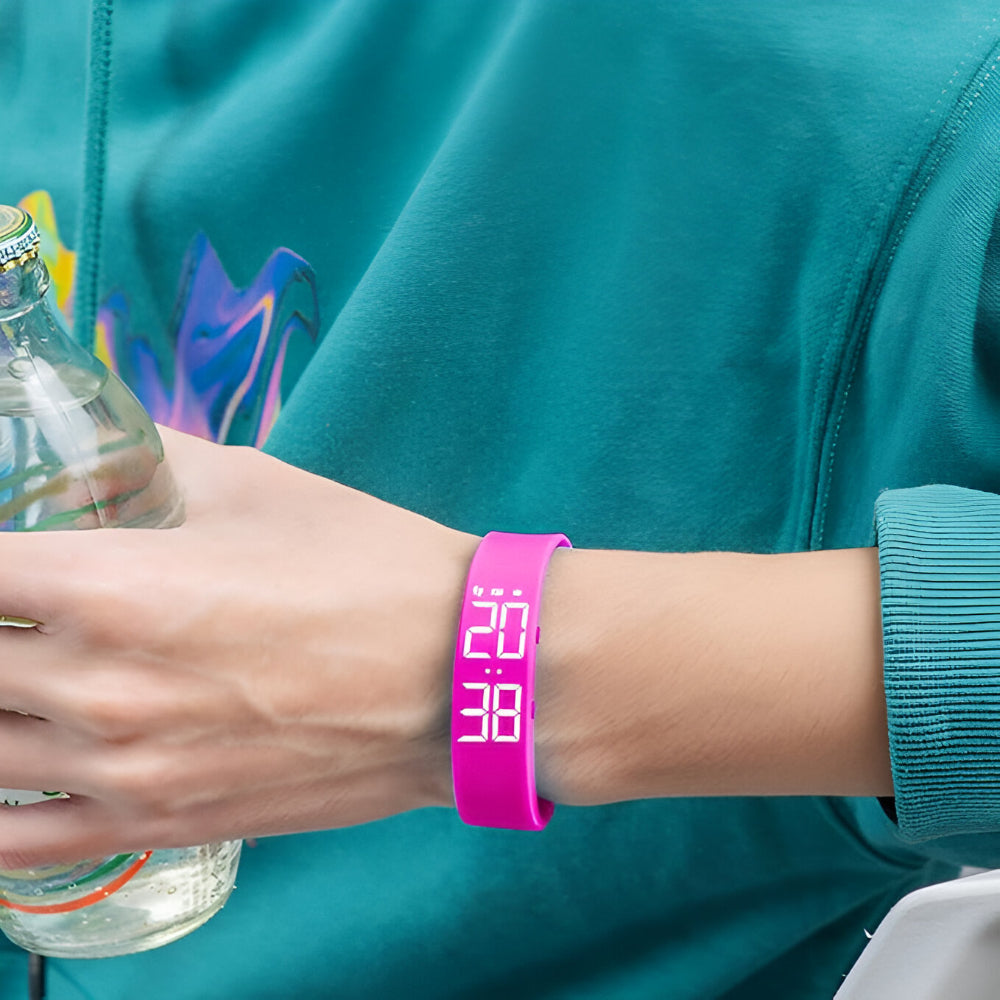 Smartwatch Wasserdicht Silikon Fitness Armbanduhr