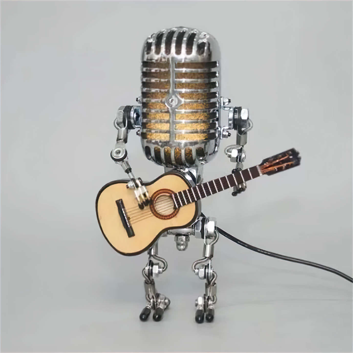 Tischlampe Industrie Stil Metall Roboter Design