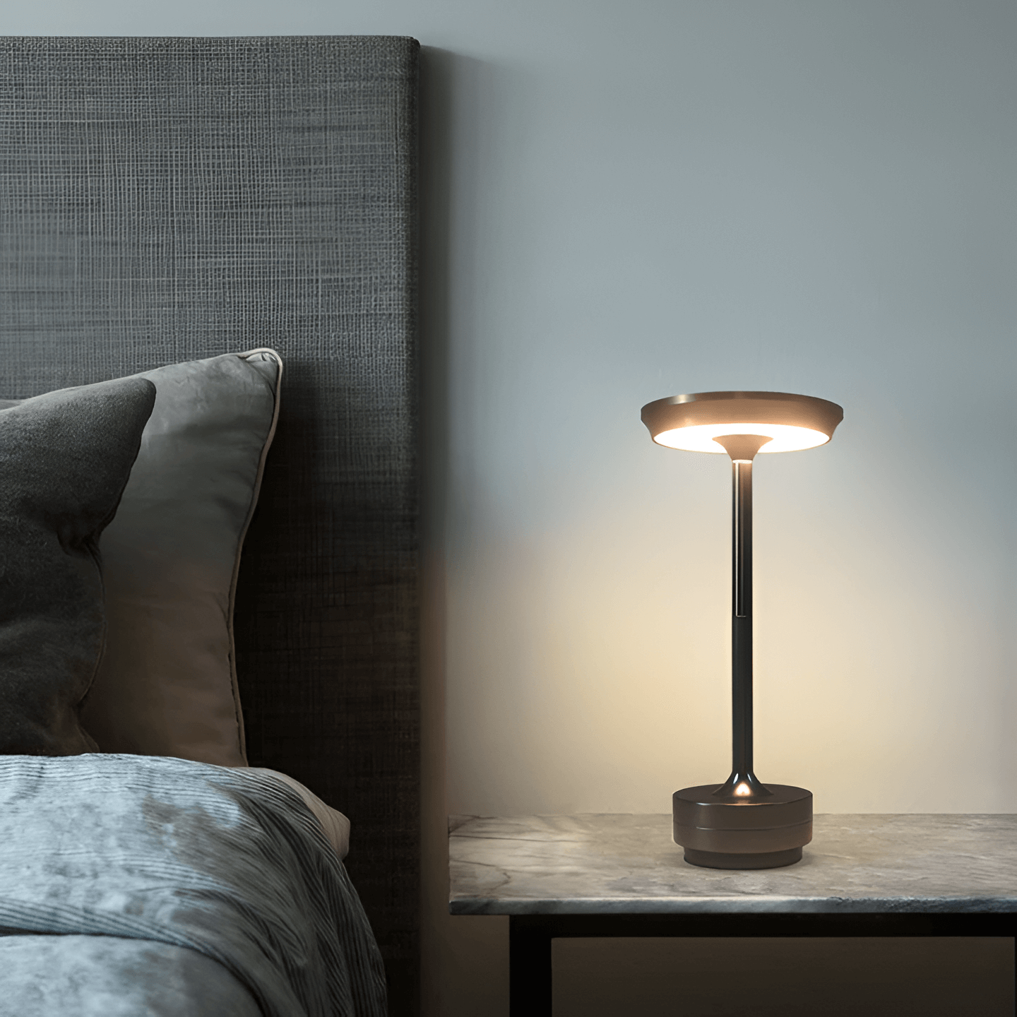 LED Tischlampe Kabellos Metall Touch
