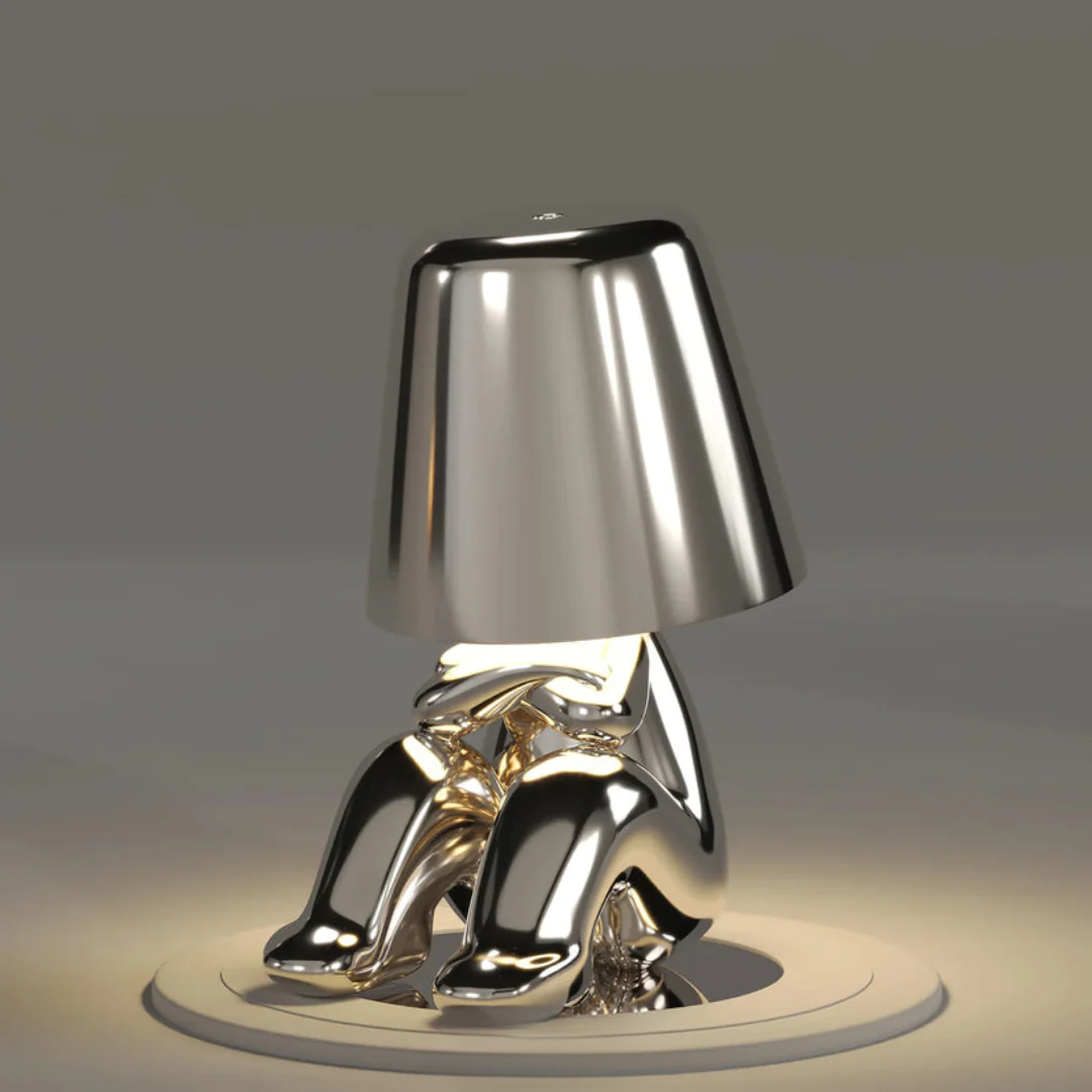 LED Tischlampe Gold Modern Design Figur