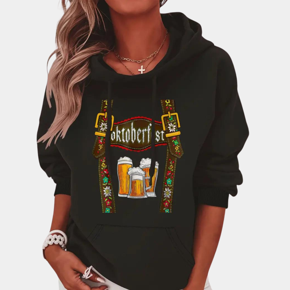 Damen Oktoberfest Hoodie | Langarm Kapuze