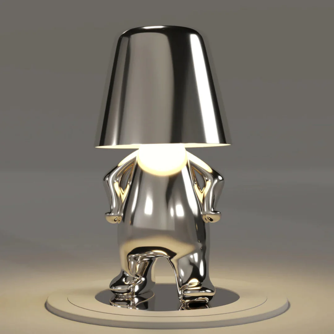 LED Tischlampe Gold Modern Design Figur
