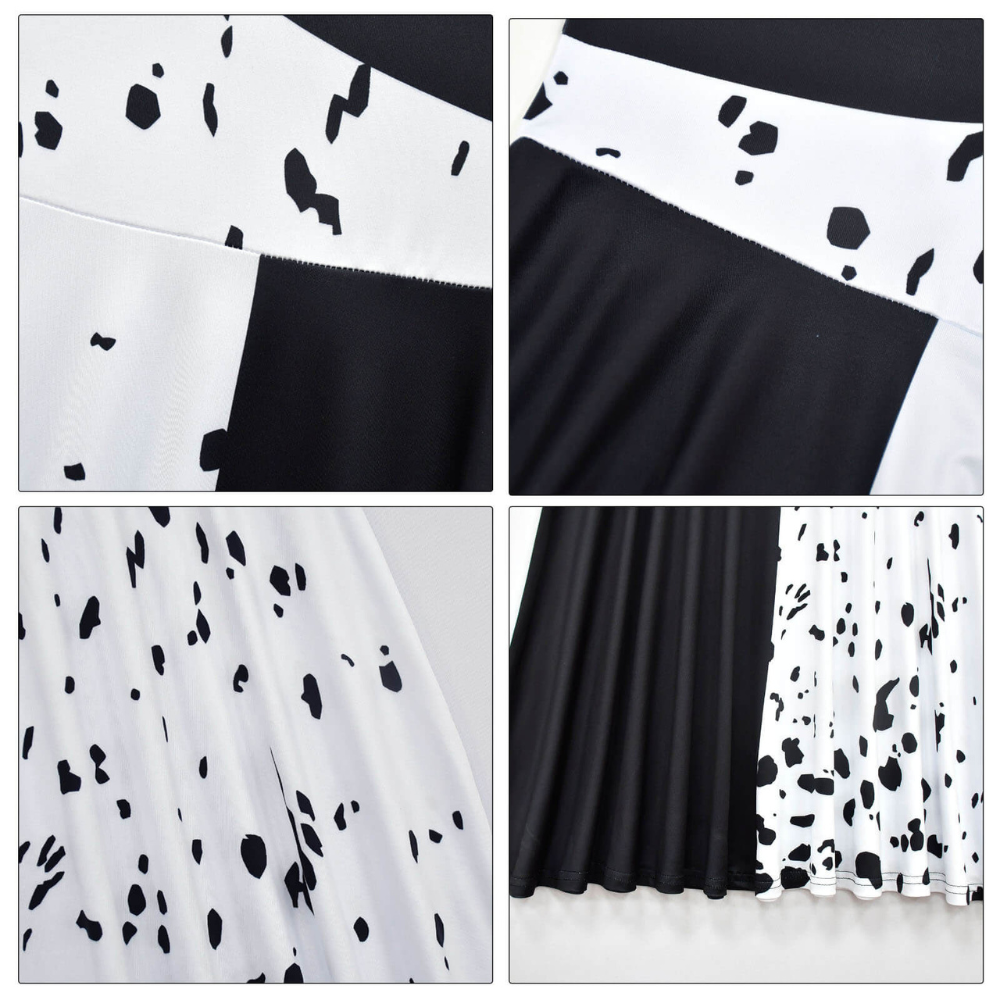Kinder Kostüm Kleid Schwarz Weiß Karneval Mädchen