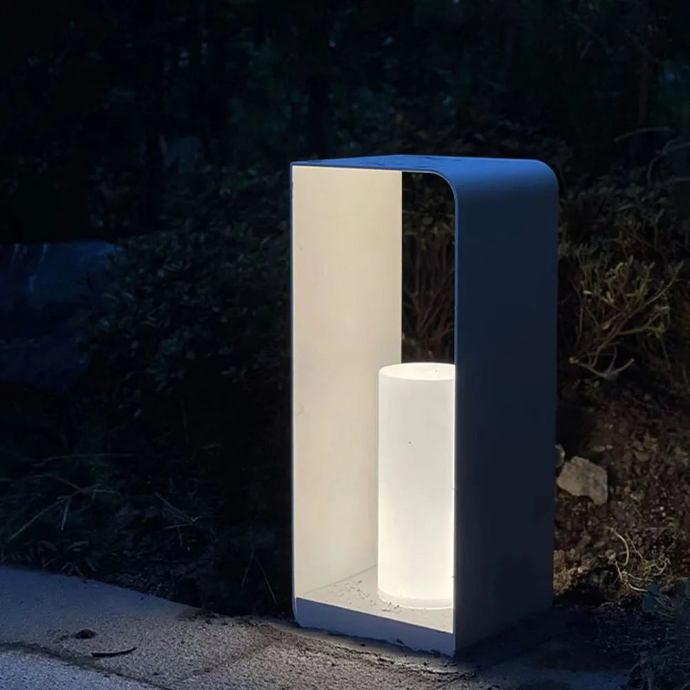 Solar Garten Stehleuchte aus Metall mit LED