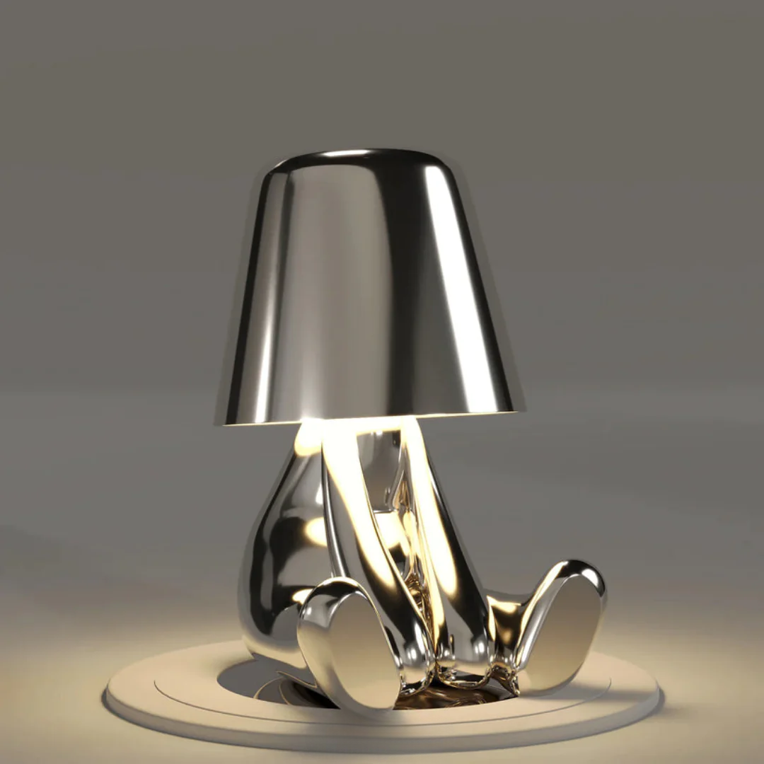 LED Tischlampe Gold Modern Design Figur