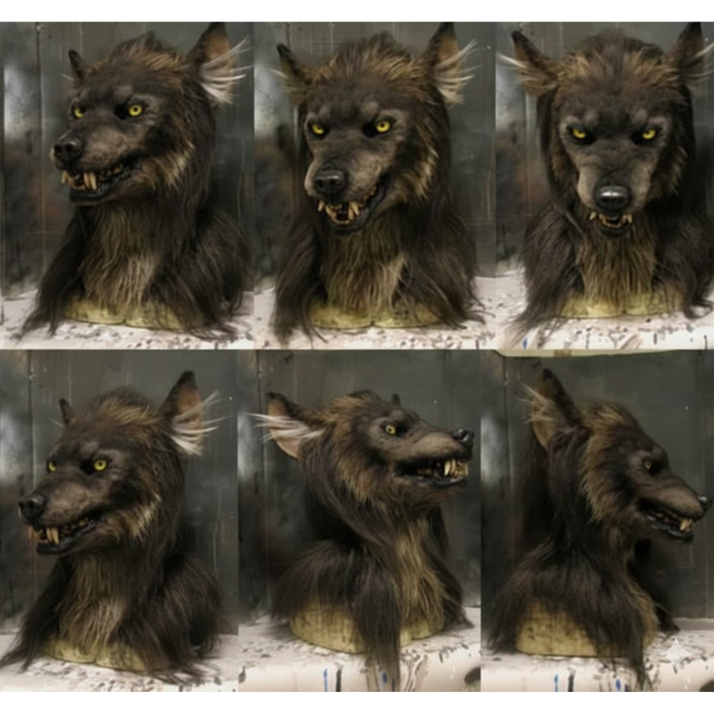 Realistische Latex Werwolf Maske für Halloween