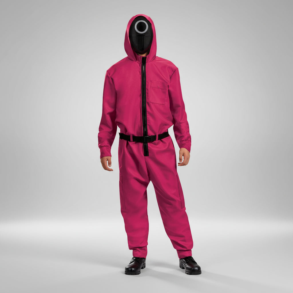 Kostüm Erwachsene Overall mit Maske Halloween Fasching Cosplay