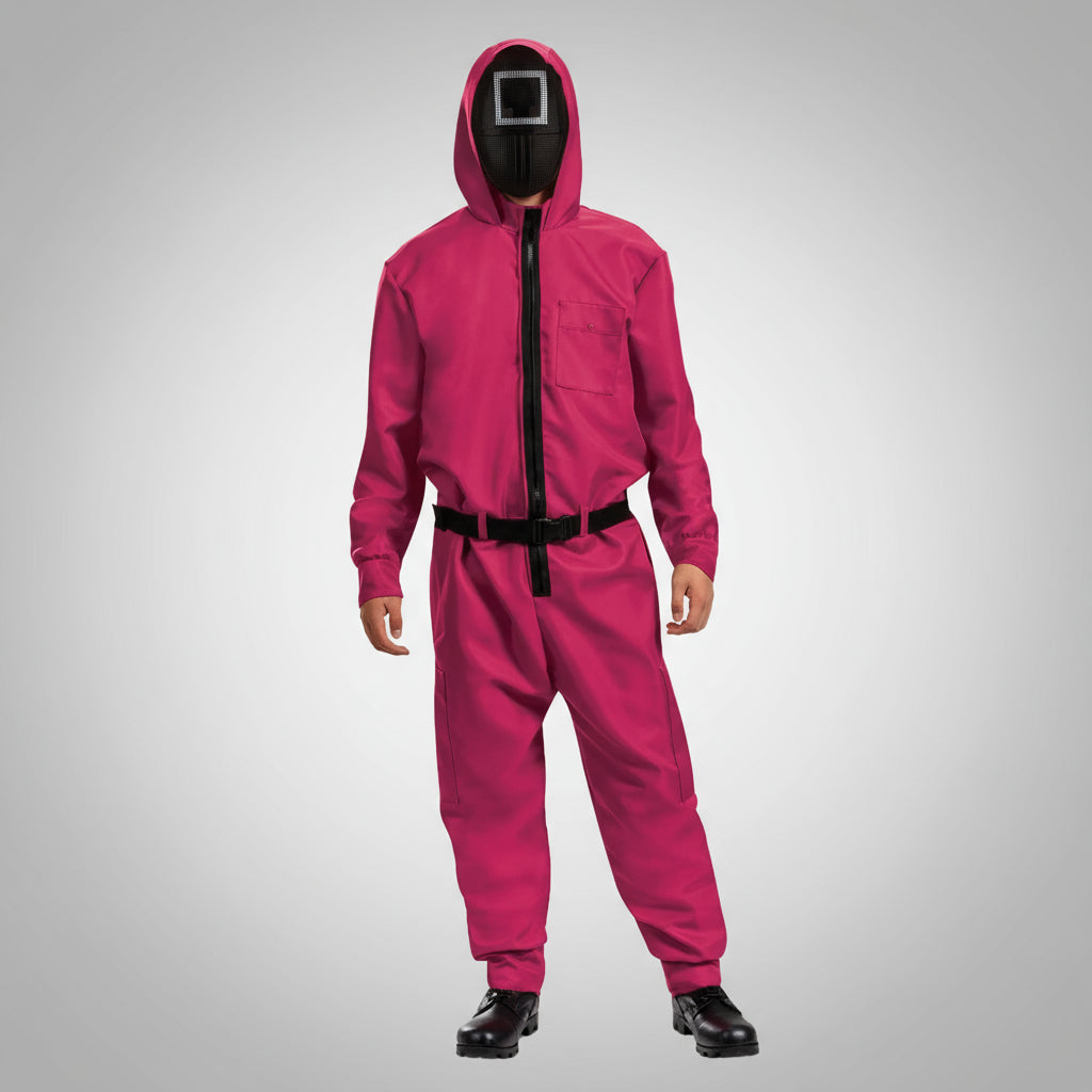 Kostüm Erwachsene Overall mit Maske Halloween Fasching Cosplay