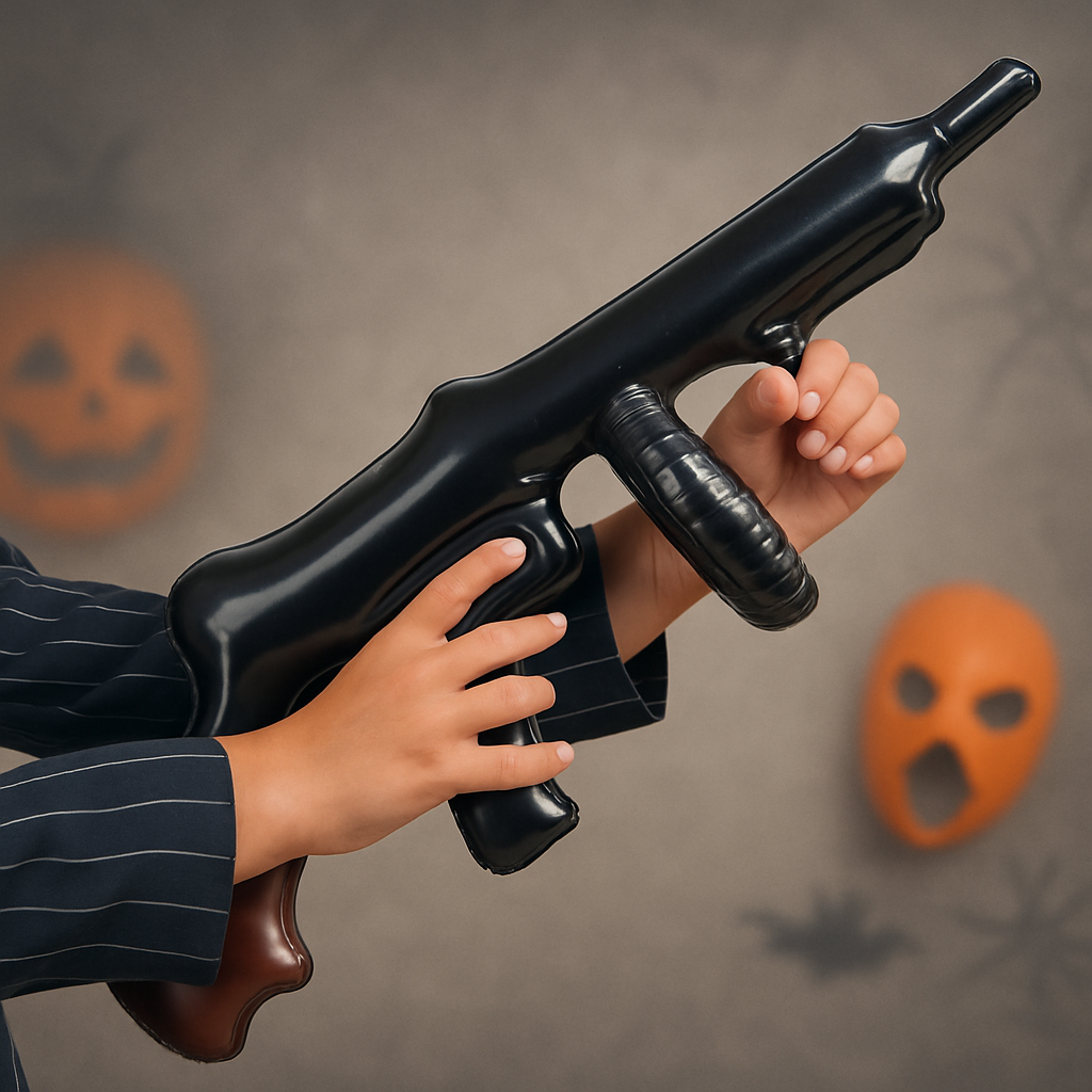 Halloween Kostüm Kinder Roter Overall mit Maske