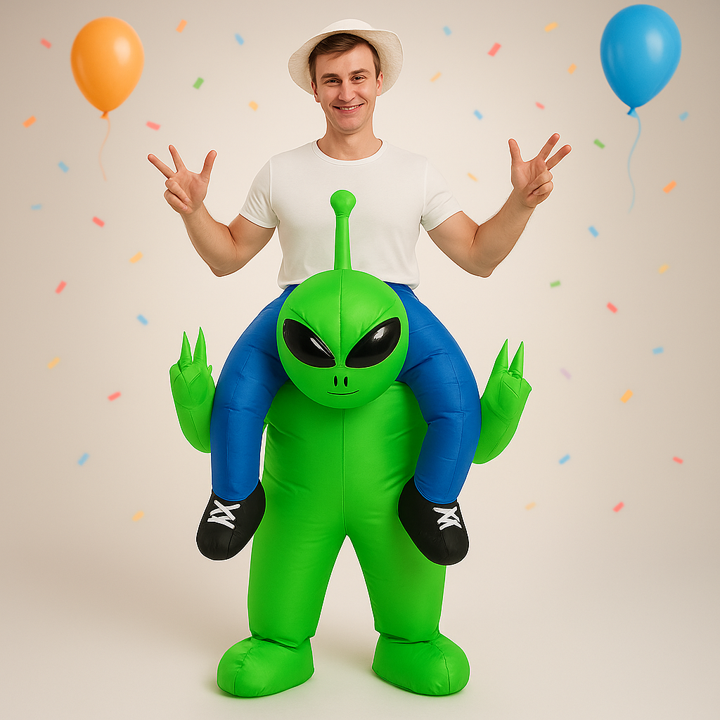 Halloween Alien Kostüm Aufblasbar Erwachsene