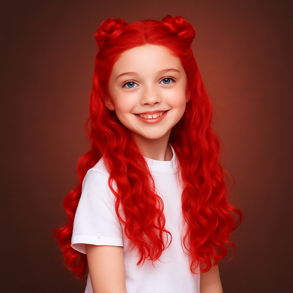 Halloween Kostüm Rot PU Leder Kinder
