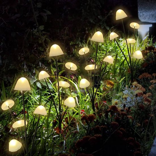 Solar Gartenleuchte Pilz Design für Außenbereich
