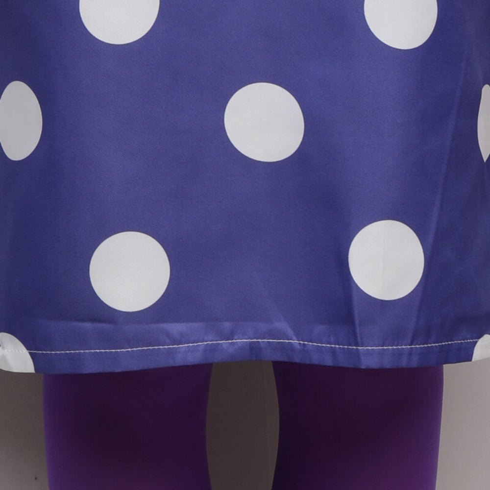 Lila gepunktetes Kleid Kinderkostüm Karneval Halloween