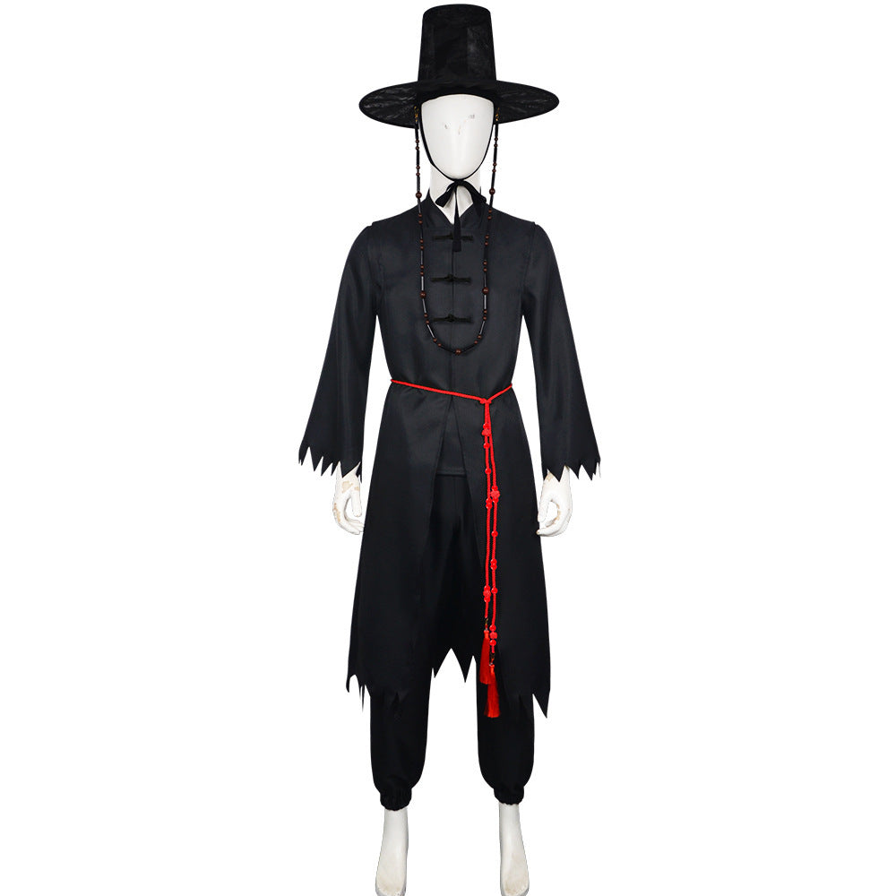 Kinder Schwarz Cosplay Outfit Set Kostüm