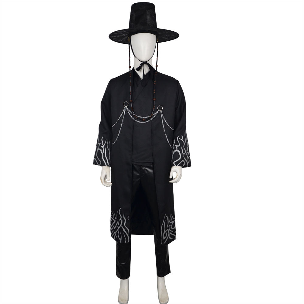 Kinder Schwarz Cosplay Outfit Set Kostüm