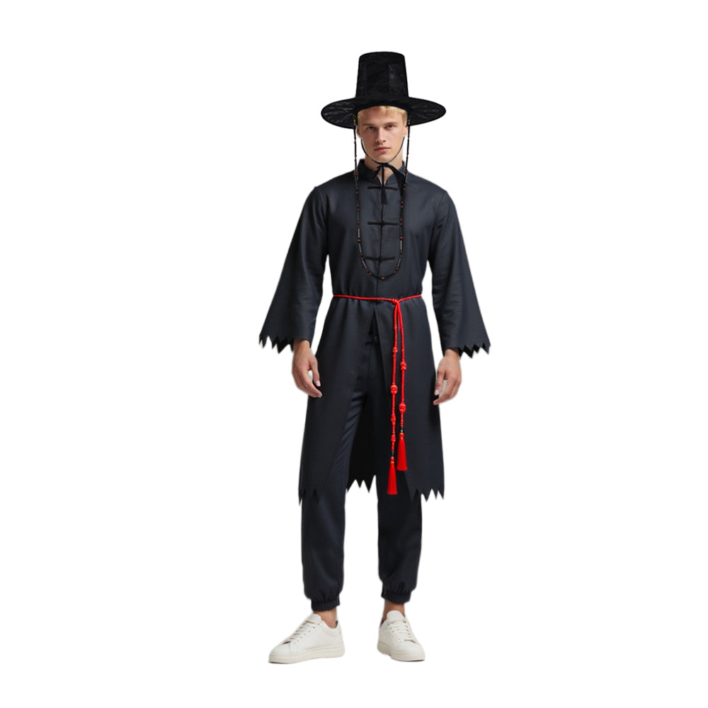 Kinder Schwarz Cosplay Outfit Set Kostüm