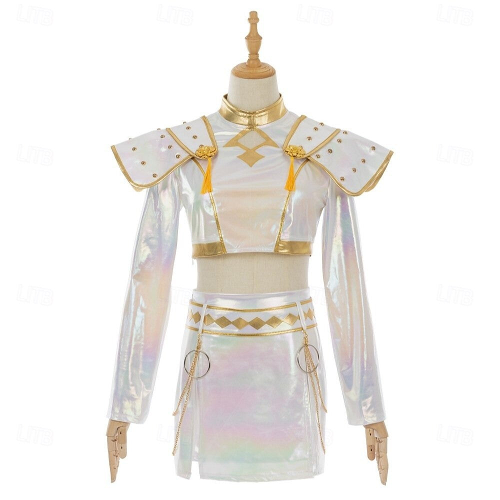 Holographic Kpop Kostüm für Kinder Mädchen