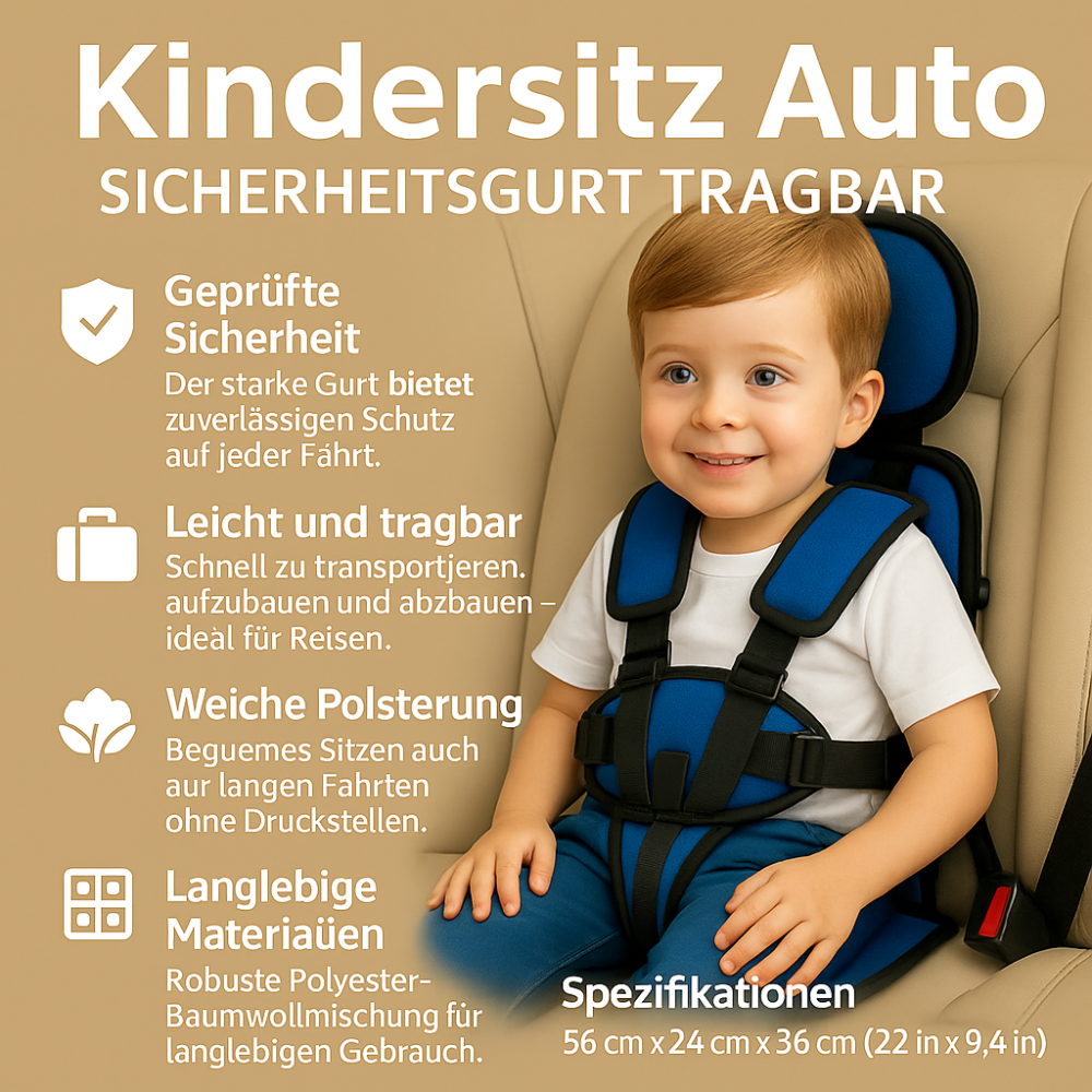 Kindersitz Auto Sicherheitsgurt Tragbar