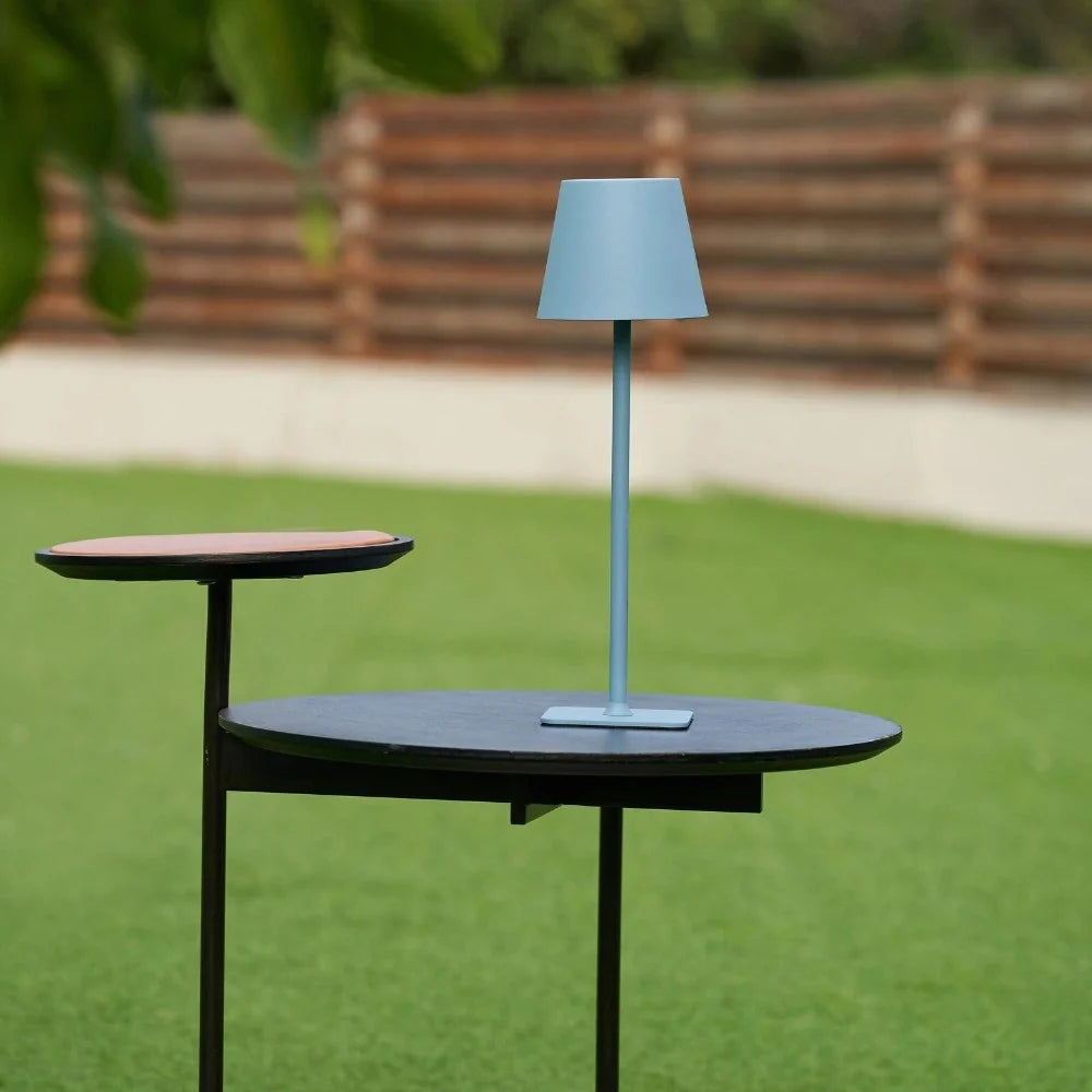 LED Tischlampe dimmbar Metall Akku modern
