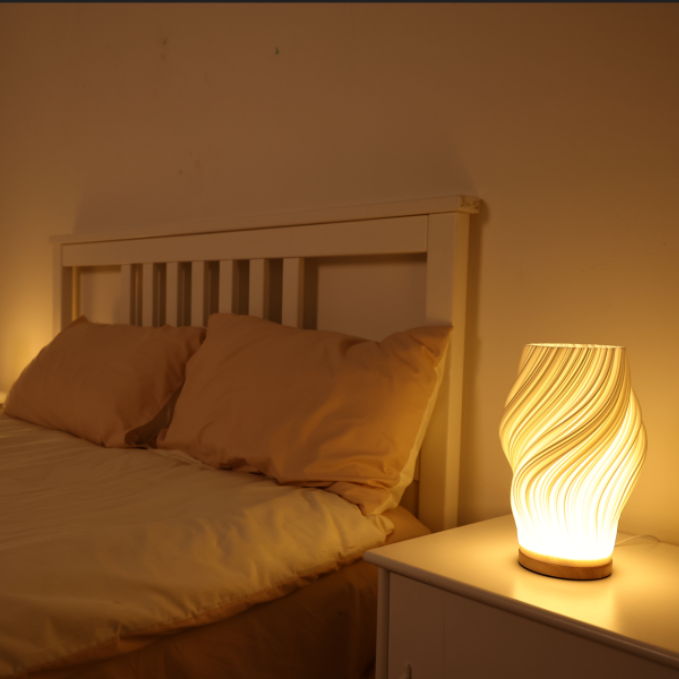 LED Tischlampe Modern Weiß Kunststoff Dimmbar
