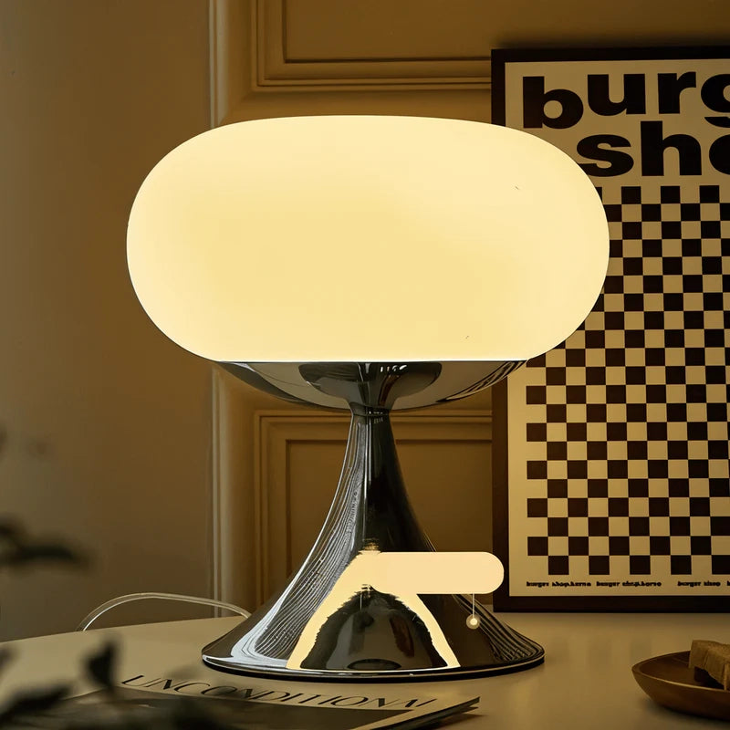 Tischlampe Glaschrom Retro-Design
