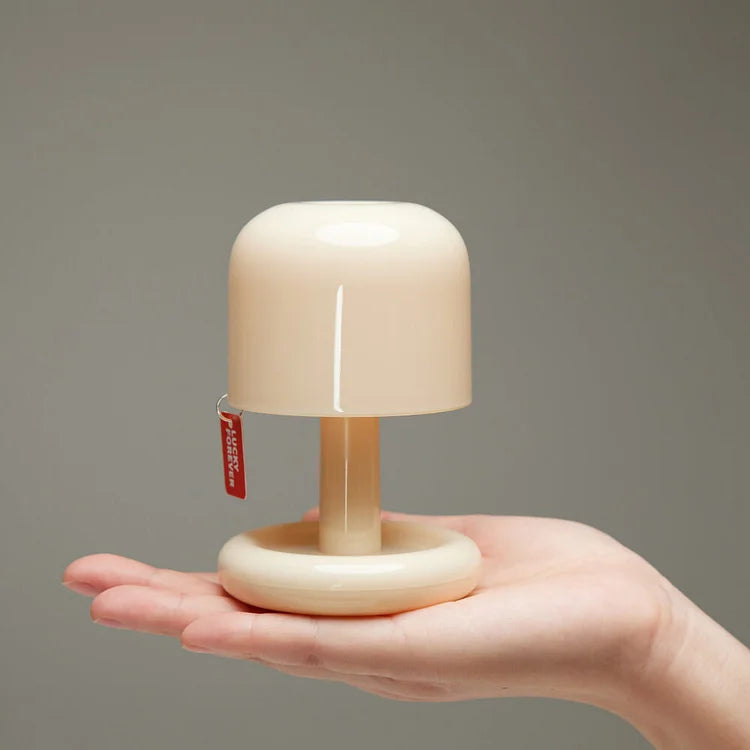 LED Tischlampe Kabellos Mini Pilz Nachtlicht