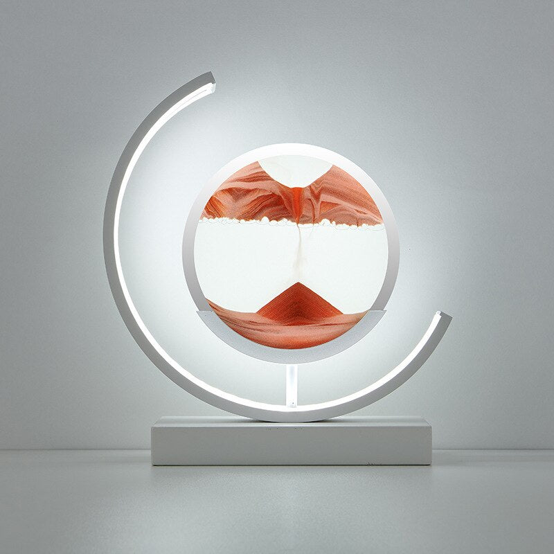 Tischlampe Sandbild LED Acryl Dekoleuchte