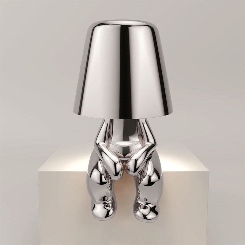 Tischlampe Gold Modern Designfigur LED Licht