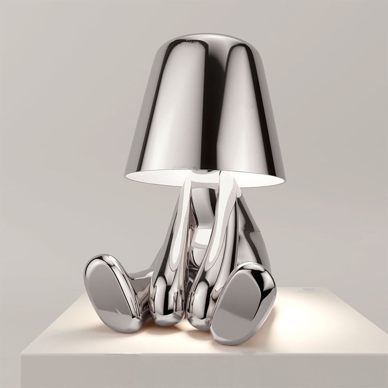 Tischlampe Gold Modern Designfigur LED Licht