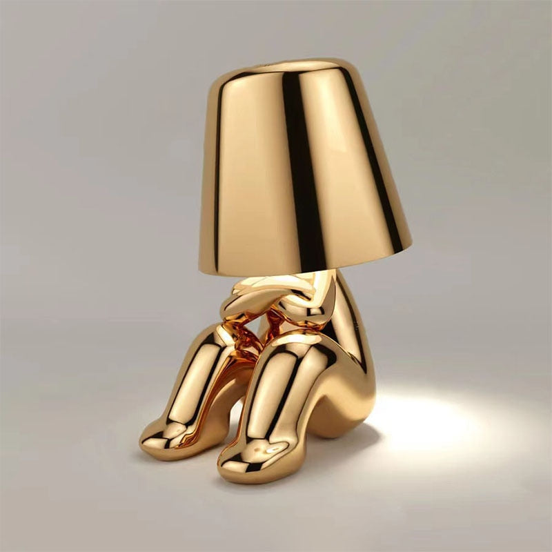 Tischlampe Gold Modern Designfigur LED Licht