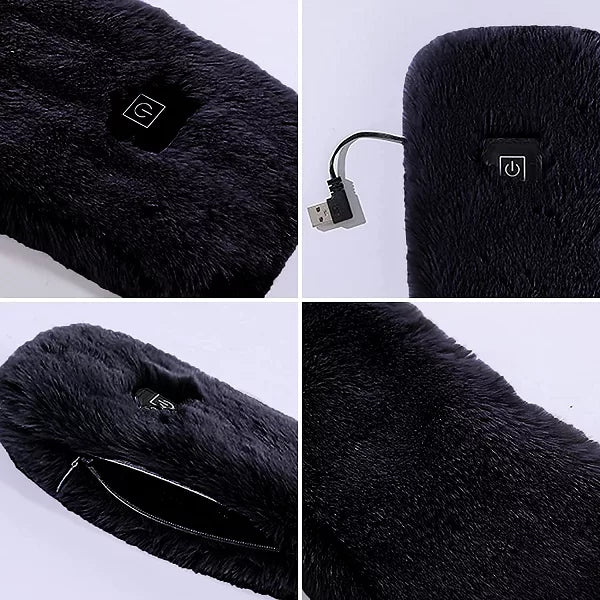 Schal Beheizbar Fleece USB Winter Warm