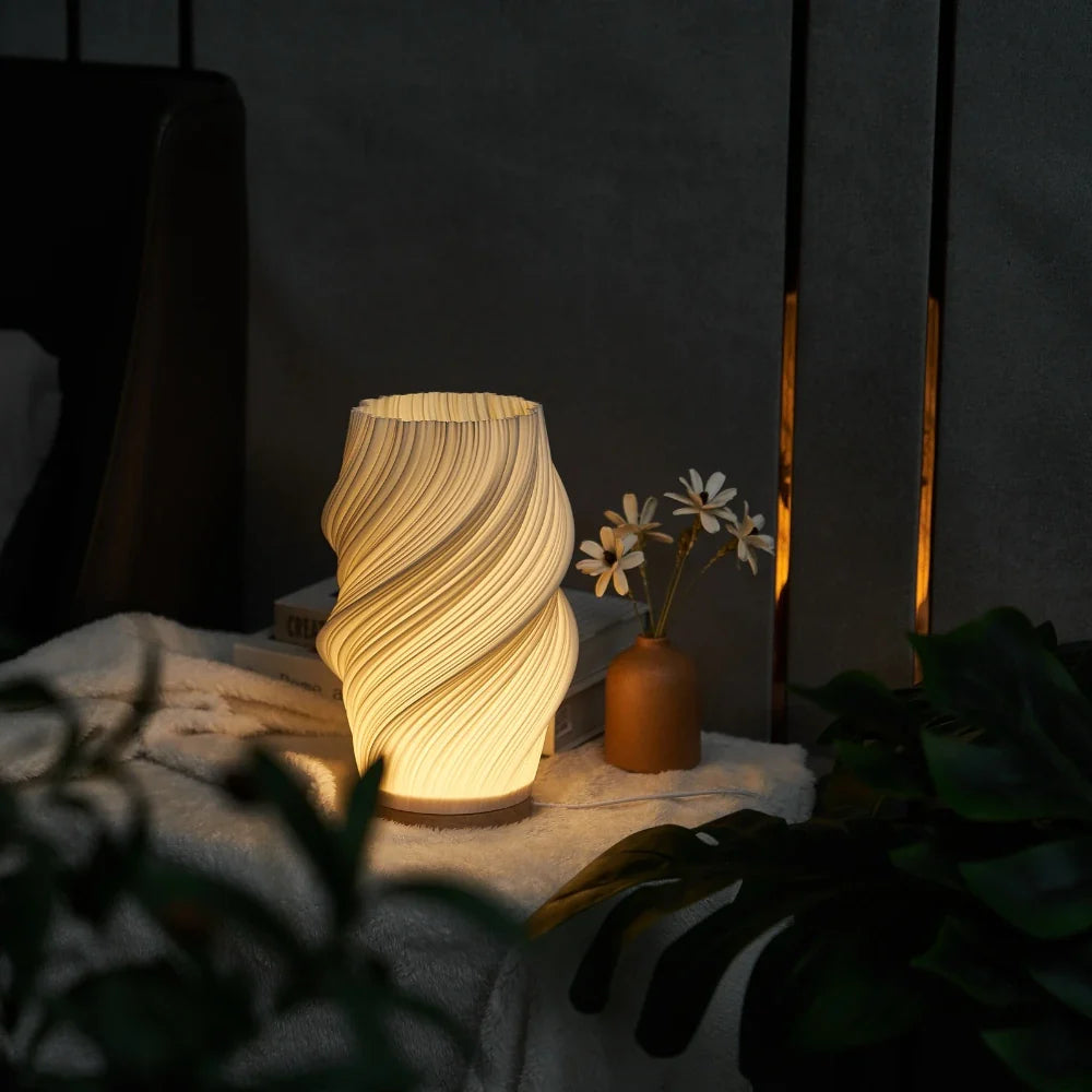 LED Tischlampe Modern Weiß Kunststoff Dimmbar