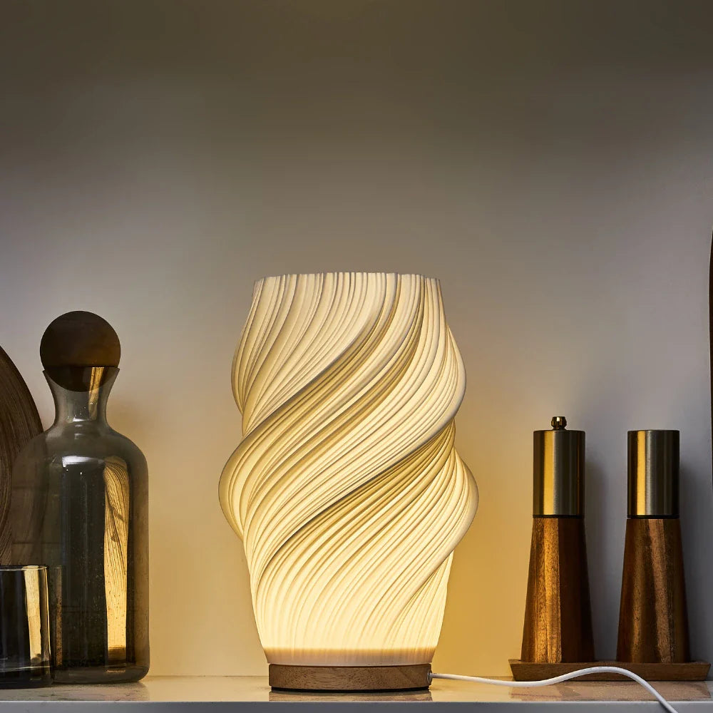 LED Tischlampe Modern Weiß Kunststoff Dimmbar