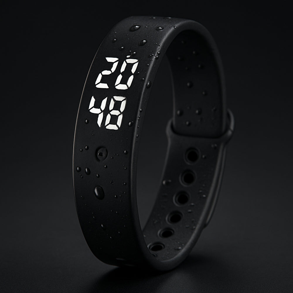 Smartwatch Wasserdicht Silikon Fitness Armbanduhr