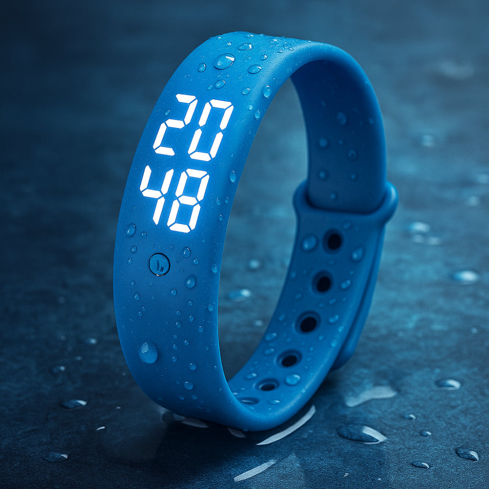 Smartwatch Wasserdicht Silikon Fitness Armbanduhr