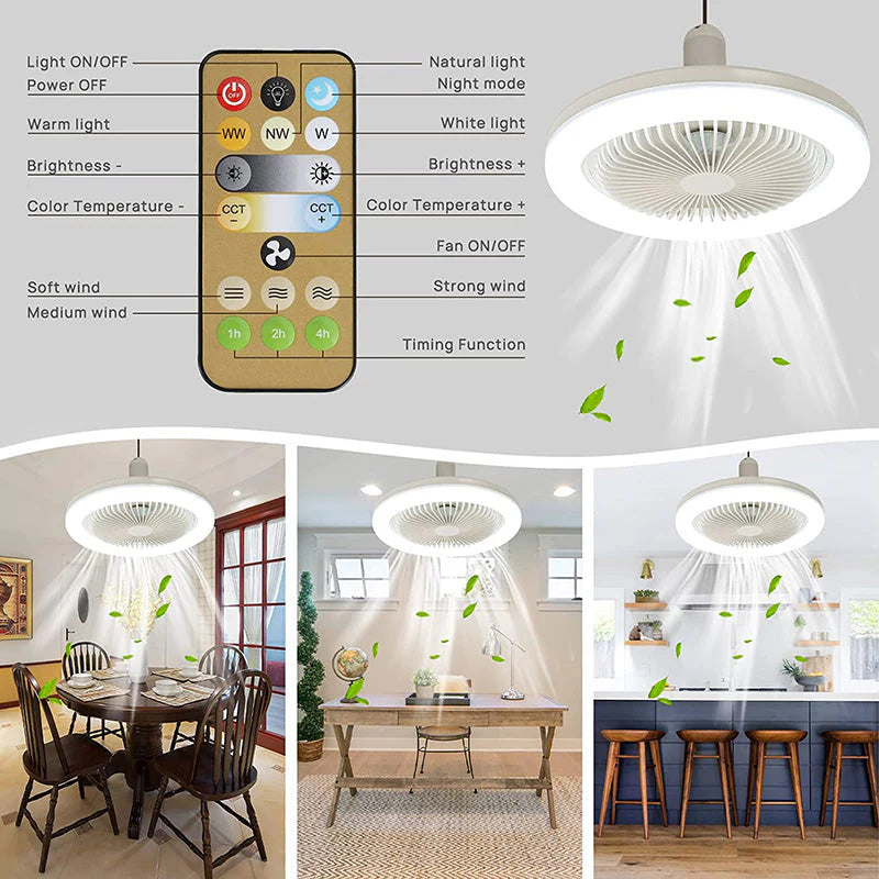 Deckenventilator LED leise mit Fernbedienung