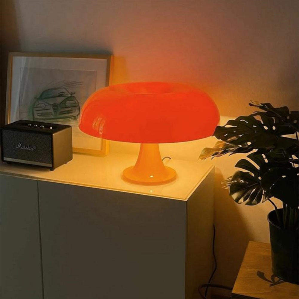 Tischlampe LED Weiß Modern Pilzform Design